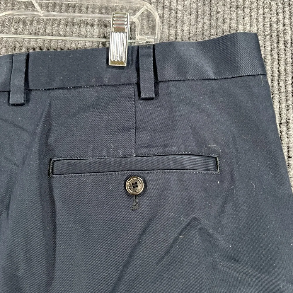Brooks Brothers Elliot Shorts Mens 42 Blue Pleated Chino Casual Work Golf New
